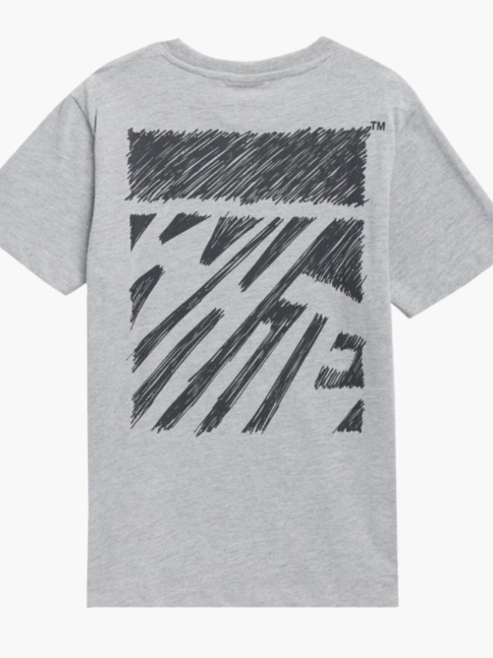 Off-White Kids' Scribble Graphic T-Shirt Grey XL